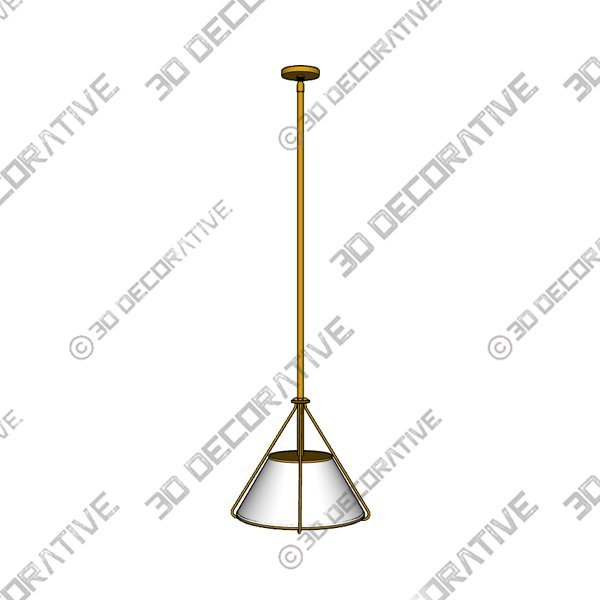 Remi Black Conical Pendant Light - 3D Decorative