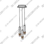 Pendant-3-54.jpg Reveal 11 Inch 3 Light LED Multi Light Pendant by ET2 Lighting - 3D Decorative