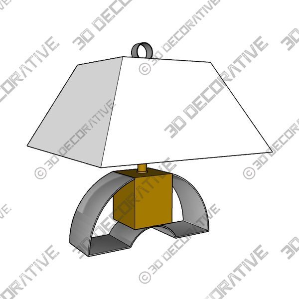 RING FORM TABLE LAMP - 3D Decorative