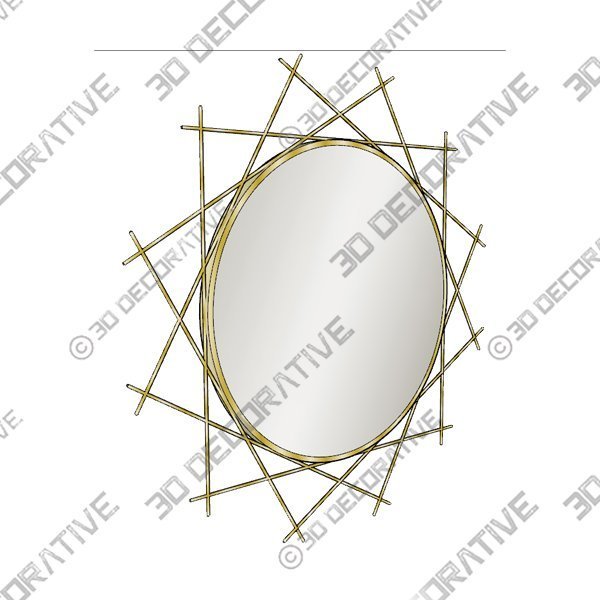 Rosalie ROL-001 Mirrors Gold - 3D Decorative