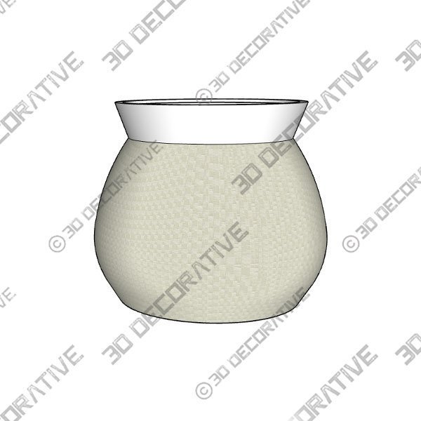 Rosilla Natural Vase - 3D Decorative