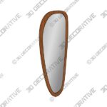 2_600X600-112-2.jpg Rustic Asymmetrical Mirror Full Length Wall Mirror Wood Frame in Walnut - 3D Decorative