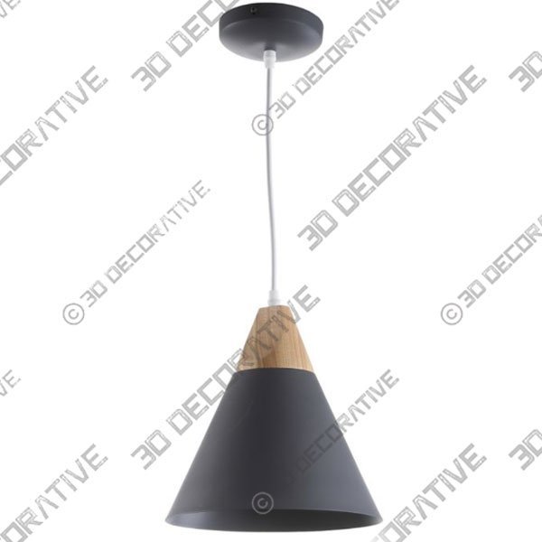 Safavieh Cila LED Pendant Light lamp in Dark Grey - 3D Decorative