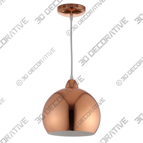 Safavieh Sabine Pendant Light Lamp in Copper - 3D Decorative