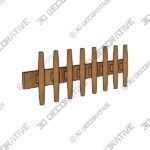 Shaw 7-Hook Rack - 3D Decorative