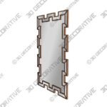 1_600x600-216.jpg Tanis Glam Bronze Finished Rectangular Accent Wall Mirror - 3D Decorative