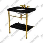 Sink-basin-2-1.jpg THE SINGLE LADYBOWER VANITY BASIN SUITE - 3D Decorative