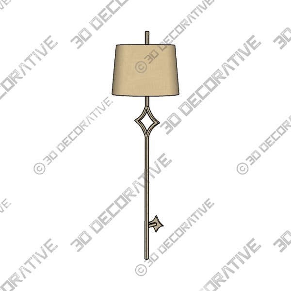 Theresa Sconce - Silver - 3D DecorativeÂ