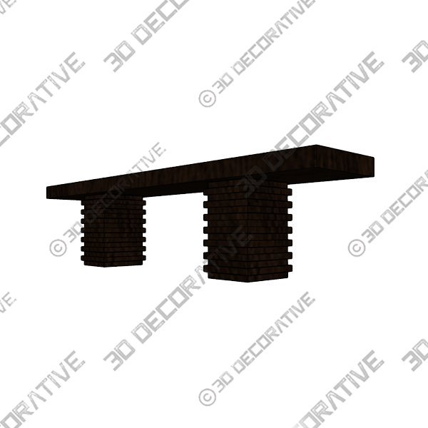 Walter Bench - 3D Decorative