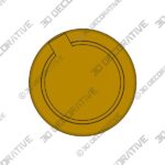 Knob-2-3.jpg Xiedeai Zinc Alloy Round Shaped Hidden Cabinet Cupboard Pulls - 3D Decorative