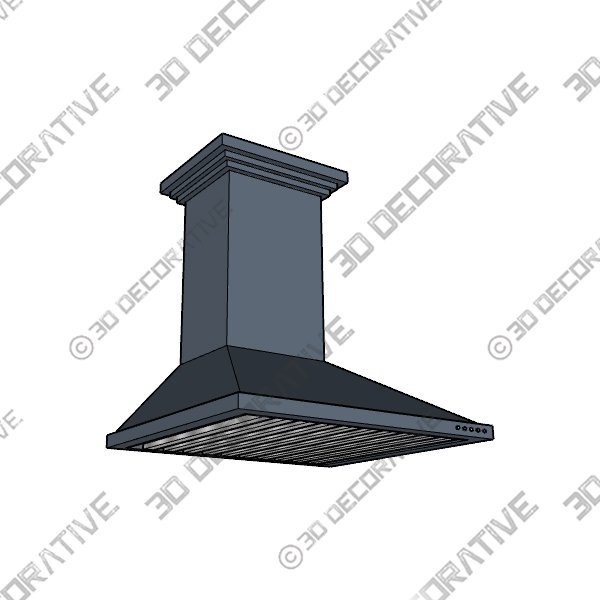 ZLINE 30 In. Designer Series Wall Mount Range Hood(8KBB-30) - 3D Decorative