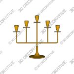 Candle-Holder - 3D Decorative