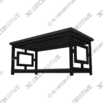 Carmeline 4 Legs Coffee Table with Storage - 3D Decorative