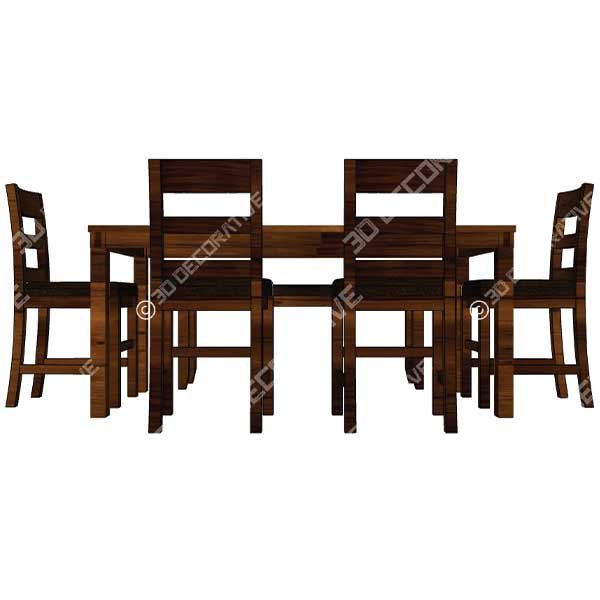 Carolina 6 Piece Dining Set - 3D Decorative