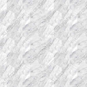 Carrara White Italian Carrera Marble Hexagon Mosaic Tile Polished - 3D Decorative