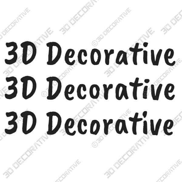 Caveat_Brush - 3D Decorative