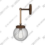 Coastal Cottage Rope Globe Sconce - 3D Decorative
