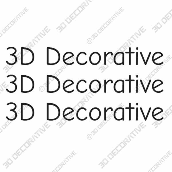 Comic_Neue - 3D Decorative