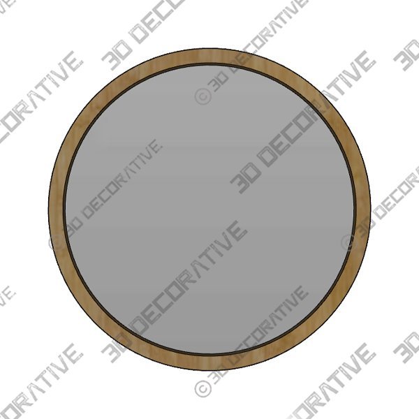 Mirror-4-12.jpg CONGUILIAO Round Mirror, 24 Inches Wood MirrorĀ - 3D Decorative