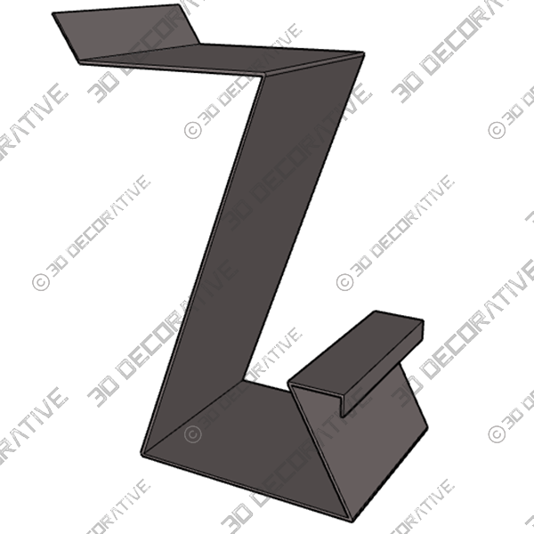 Counter Height Barstool in Black Faux Leather and Brushed Stainless Steel Finish - 3D Decorative