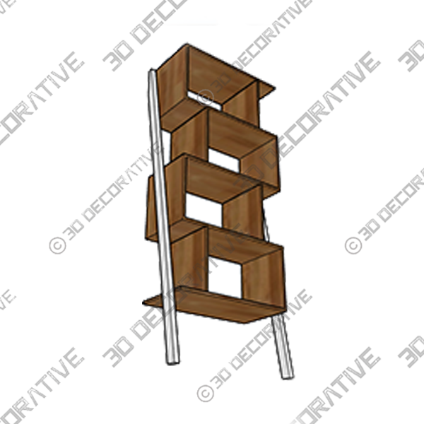 Cristobal Geometric Bookcase - 3D Decorative