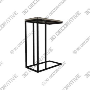 Delavan 25” Tall C Table End Table - 3D Decorative