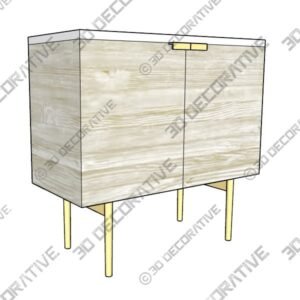 Delphine Entry Console - 3D Decorative