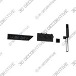 Shower-System-2-3-1.jpg 3 Function Large Shower System with Body Spray and LED Light Matte Black RB0815 - 3D Decorative