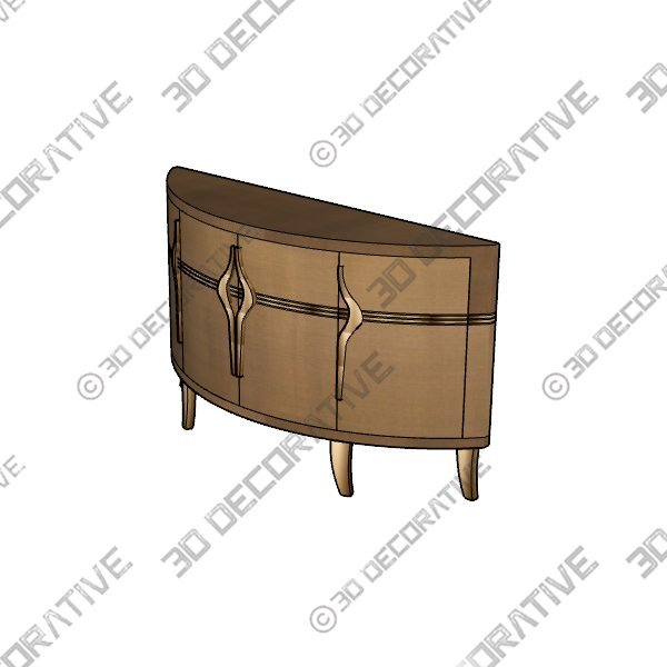 62'' Sideboard - 3D Decorative