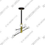 Aethan 6 – Light Sputnik Sphere Chandelier - 3D Decorative