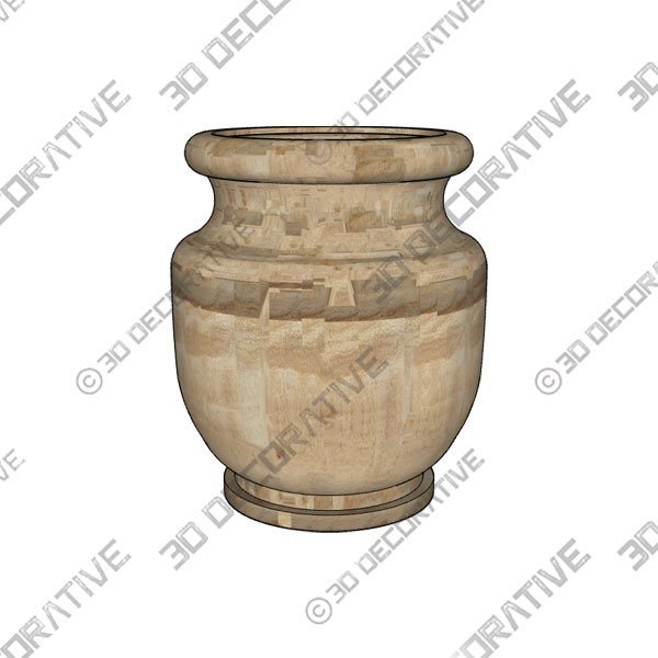 2_600X600-7-7.jpg Aisley Wooden VaseĀ - 3D Decorative