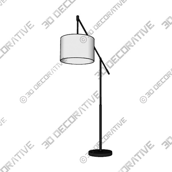 Antoninette 63″ Reading Floor Lamp - 3D Decorative