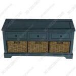 Ardina Wood Storage Bench - 3D Decorative