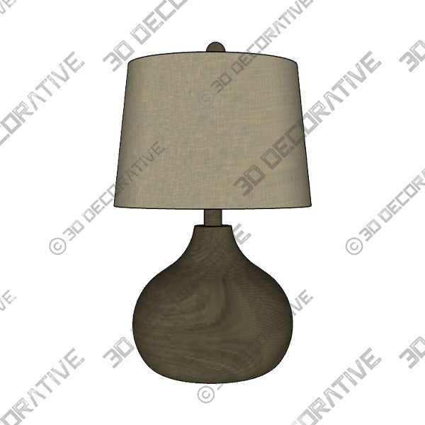 Bates Honeycomb LED Table Lamp, Antique Brown, 22" - 3D Decorative