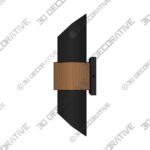 Light-1-3-6.jpg Betton Single Light Novelty Outdoor Aluminum LED Wall Light - 3D Decorative