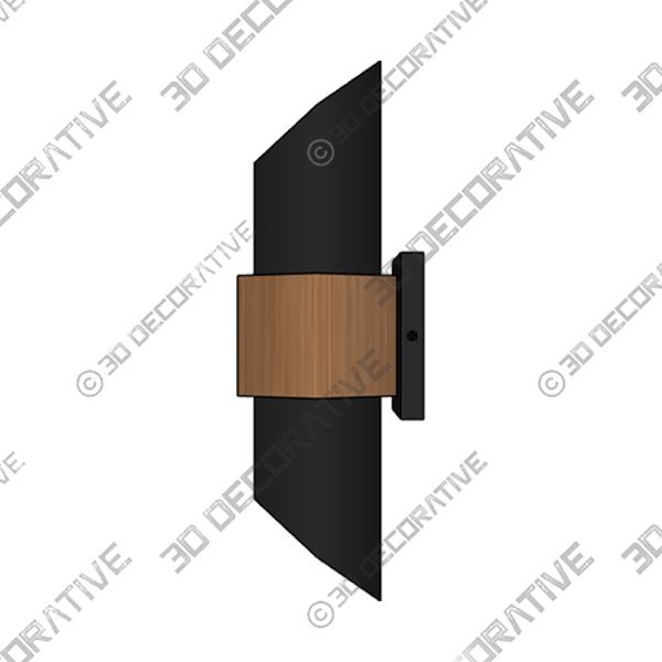 Betton Single Light Novelty Outdoor Aluminum LED Wall Light - 3D Decorative