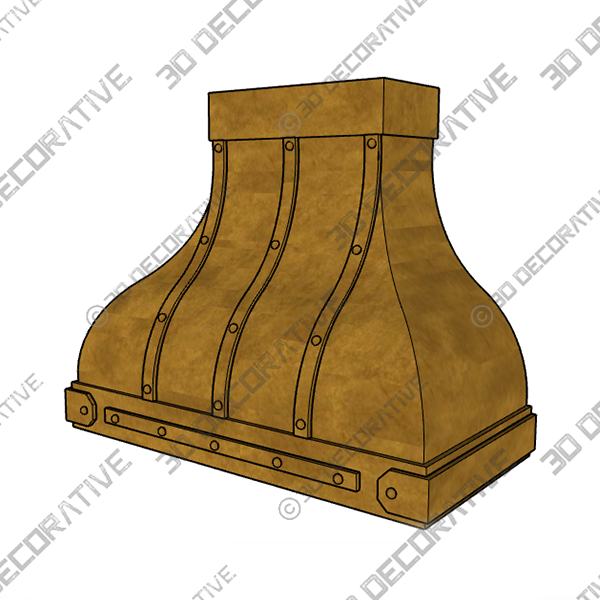 CAMELLIA RANGE HOOD - 3D Decorative