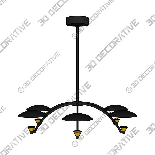 Chandelier-3-16.jpg Caswell LED Island Chandelier - 3D Decorative