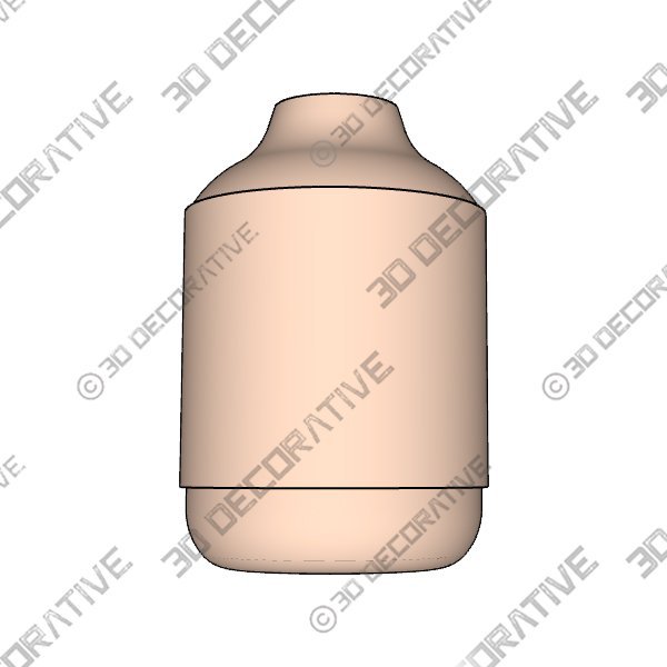 Ceramic Rustic Farmhouse Vase, Sand Glaze Finish Boho Vase - 3D Decorative