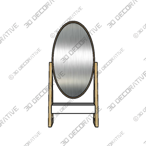 Cheval Standing Mirror - 3D Decorative