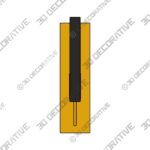 Wall-Sconce-1-5-1.jpg Chicago PM Old Satin Brass One-Light Wall Sconce - 3D Decorative