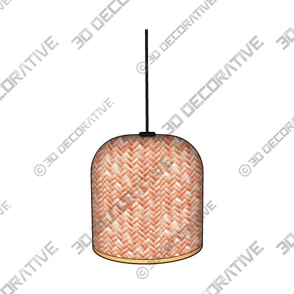 Light-1-3.jpg Classic Unique handmade Woven Hanging Pendant Light, Natural/Bamboo Pendant Light - 3D Decorative