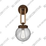 Sconce-1-7-1.jpg Coastal Cottage Rope Globe Sconce - 3D Decorative