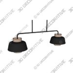 Pendanet-3.jpg Colin Perforated Metal 2-Light Pendant - 3D Decorative