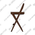 Stool-3-10-1.jpg Compass Counter and Bar Stool - 3D Decorative