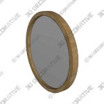 Mirror-1-12.jpg CONGUILIAO Round Mirror, 24 Inches Wood Mirror - 3D Decorative