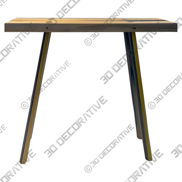 Console Table, Rainbow Poplar Hand-Made Minimal Design - 3D Decorative