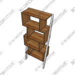 Cristobal Geometric Bookcase - 3D Decorative