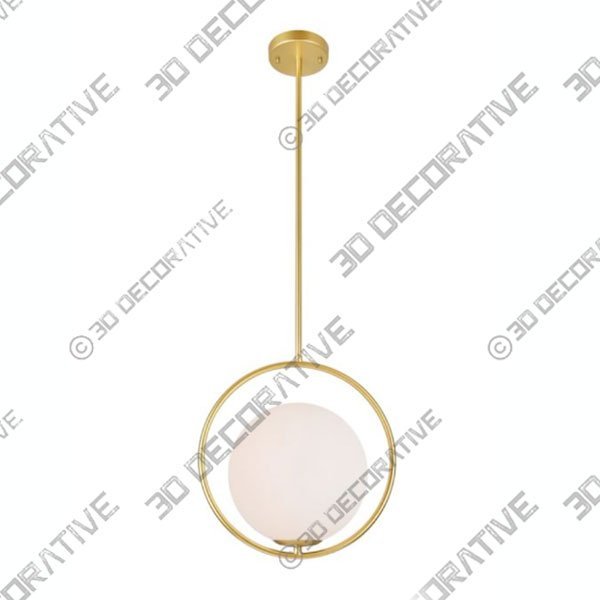 CWI Lighting Celeste 14-Inch 1-Light Medallion Mini Pendant Light in GoldĀ - 3D Decorative