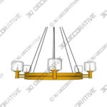 Chandelier-2-13.jpg DEMARET ROUND CHANDELIER 36" - 3D Decorative